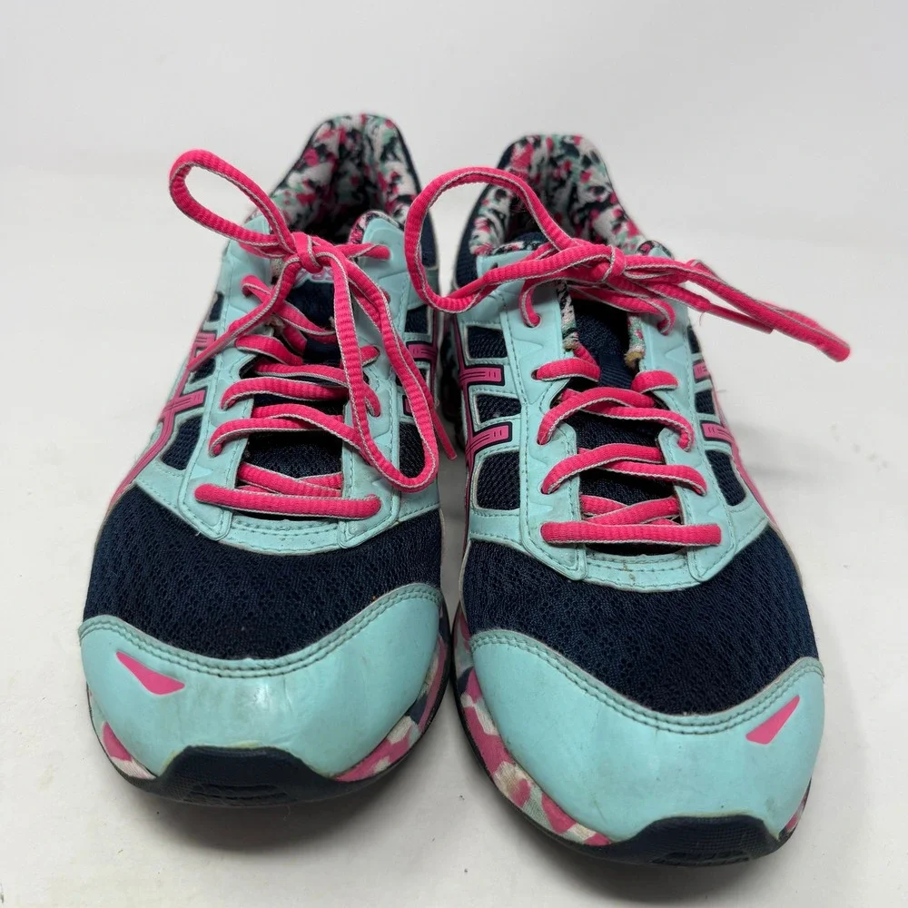 ASICS Gel-Frantic 7 Womens Running Shoes Navy Blue Pink T3A6Q Size 8.5